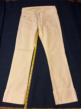 Hudson Ginny crop straight cuffed jeans